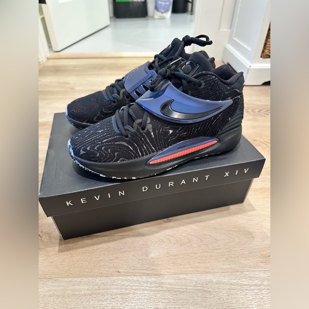 Nike KD 14 size 8.5 Black Laser Crimson